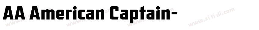 AA American Captain字体转换